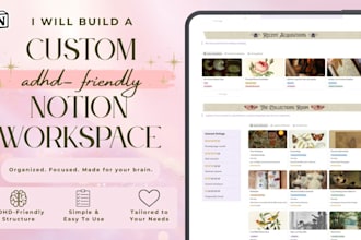 build a custom adhd friendly notion workspace