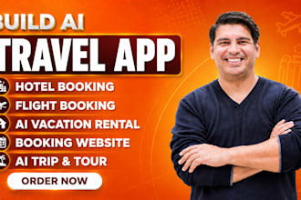 build ai travel app hotel flight ai vacation rental booking website ai trip tour