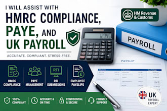 assist with hmrc compliance, paye, and UK payroll
