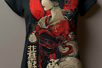 design japanese t shirt design