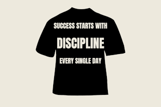 create custom typography tshirt
