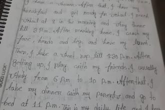 write beautiful handwritte notes, letter  and assignments