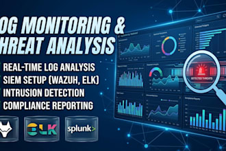 setup siem log monitoring and analyze security threats