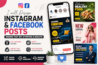 design instagram and facebook posts