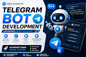 do telegram promotion, fix telegram ads error, custom telegram bot for business
