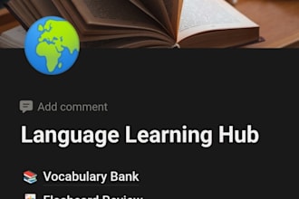 create a notion language learning template for you instantly