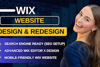 wix website design, redesign business wix website, wix website development