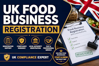 register your UK food business and provide compliance support