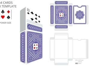 design custom card game box tuck box packaging box mockups and booster packs