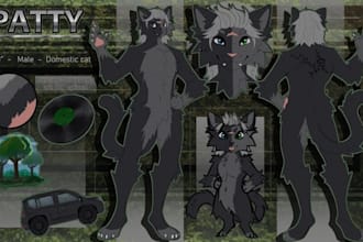 draw furry reference sheet oc fursona ref sheet nsfw anthro oc character design