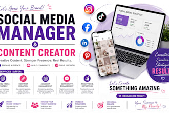 be your social media manager and content creator