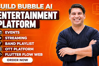 build flutter ai entertainment events streaming band playlist ott bubble ai app