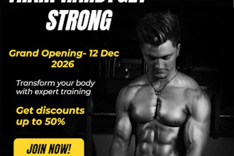 design professional business posters, animated and non animated invitation