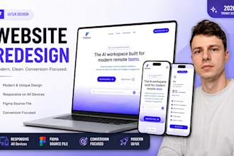 redesign your website UI UX in figma
