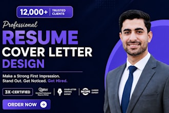 write and design a professional ats resume, CV, and custom cover letter