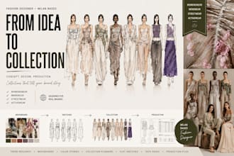 design a full womens collection from concept to production