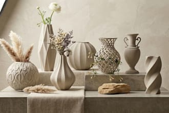 design custom 3d vase model, 3d printable flower vase stl for home decor