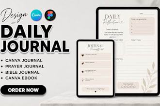 design canva daily devotional prayer digital journal christain bible ebook PDF
