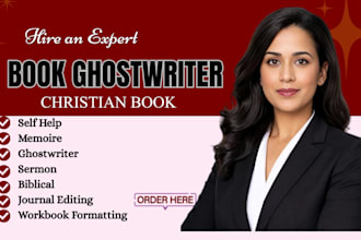 be your christian ghostwriter, devotional writer and ebook writer
