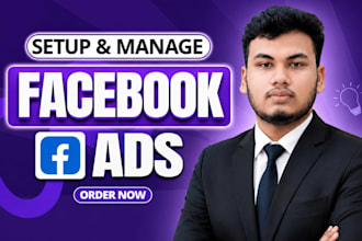 setup and manage facebook ads, meta ads and fb pixel