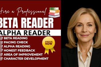 beta read your first chapter and give honest reader feedback