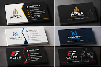 design a professional business card and stationery
