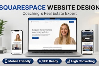 design a squarespace website portfolio website,