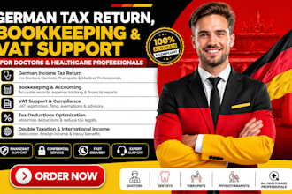 do german tax return, vat return, small business, self employed finanzamt notice