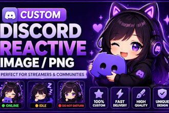 draw custom reactive pngtuber avatar for twitch, youtube and discord streaming