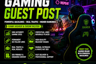 do gaming guest post on high authority websites