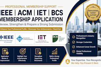 help you prepare acm aaai iet bcs ieee senior or fellow applications for eb1