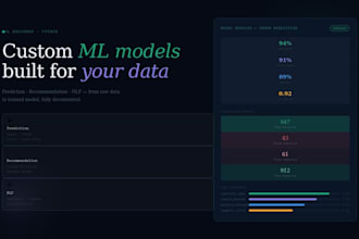 build a machine learning model in python for prediction, recommendation, or nlp