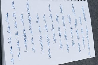 do bengali and english handwriting for projects, notes