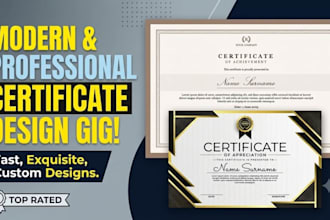 design diploma certificate, custom certificate, business and gift certificates