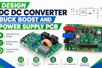 design dc dc converter buck boost and power supply pcb