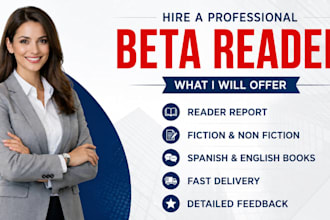 beta read spanish and english fiction and nonfiction books