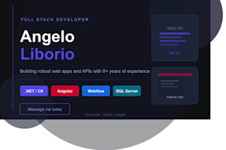 build a full stack web app with dotnet csharp angular