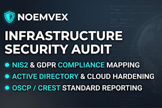 perform advanced network infrastructure pentest and nis2 gdpr compliance audit