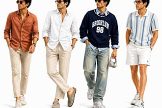 design modern and trendy mens fashion outfit concepts