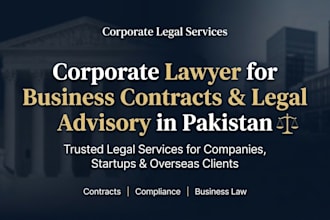 be your corporate lawyer for contracts, compliance and business