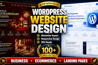 build a professional wordpress website with elementor