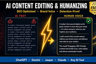 edit and humanize your ai written content for SEO ai content rewriter