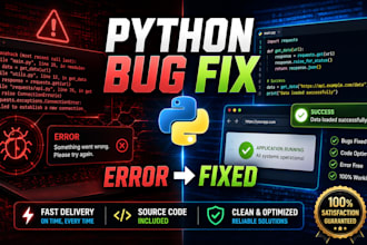 fix python bugs errors and issues quickly