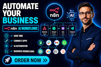 build n8n ai automation workflows and business process automation