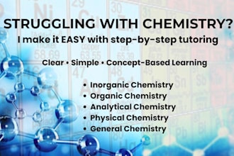 provide chemistry online tutoring