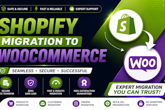 migrate shopify to woocomerce with elementor safely website migration woocomerce