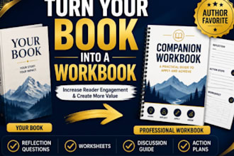 create a professional workbook and companion guide from your book