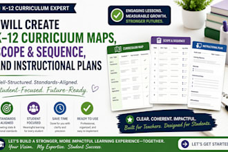 create k 12 curriculum maps scope and sequence and instructional plans