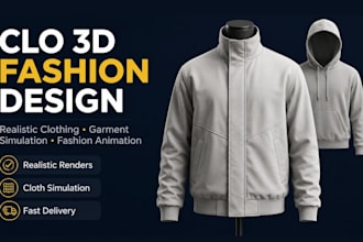 make realistic 3d clothing, garment simulation and fashion animation in clo3d