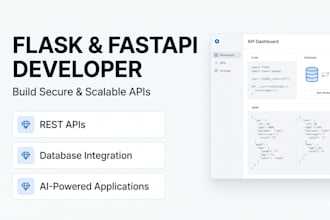 flask or fastapi backend apis and web applications